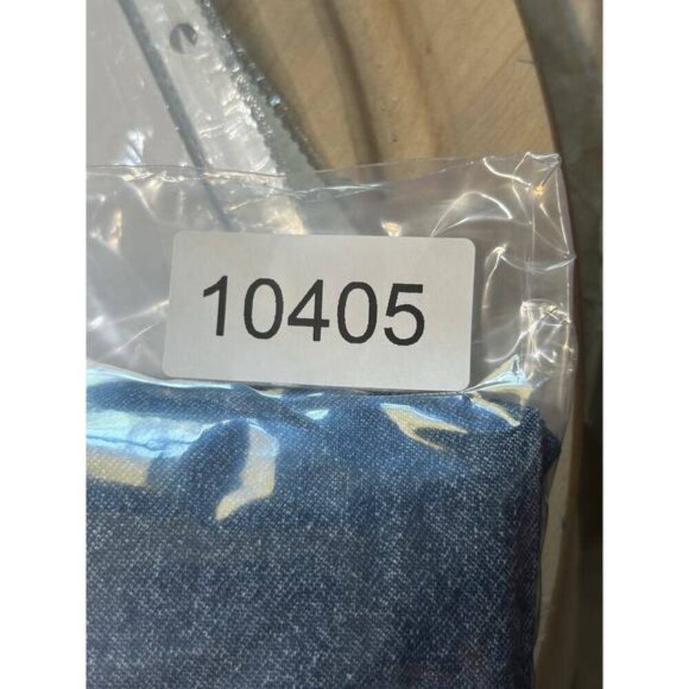 LOUP Alicia Denim Chambray Shift Dress Womens XS Short Sleeve Ruffle Two Tone - Picture 7 of 7